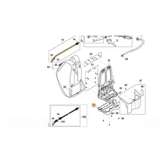 STIHL  Płyta dolna 4854 798 2200